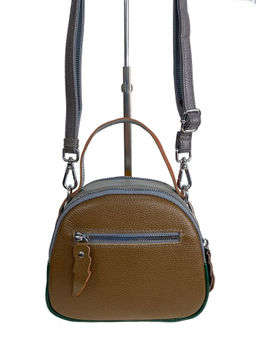 Женская сумка из натуральной кожи мультицвет - Greta фото 2