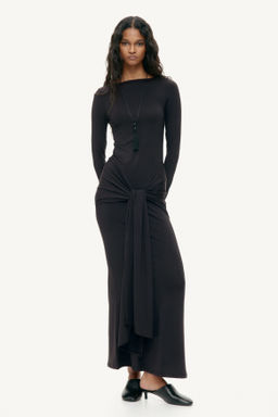 Tie-detail jersey dress - H&m фото 3