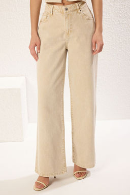 TRENDYOLMILLA Tas Dusuk Bel Wide Leg Jeans TWOSS25JE00166