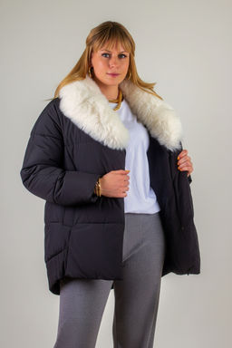 Куртка с меховым воротником арт.6677 зима, евро-зима