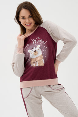 Костюм женский из футера Гамми бордо - Амадэль фото 21