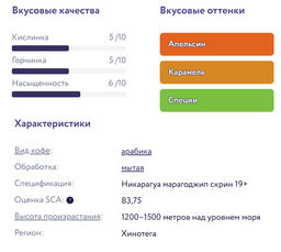 Никарагуа Марагоджип Свежеобжаренный кофе, 250 г - Torrefacto фото 2