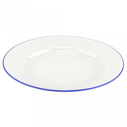 Тарелка мелкая фарфоровая Озеро д200мм, h25мм, гладкий край, отводка краской (Россия) - Домашняя мода фото 2