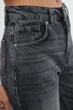 TRENDYOLMILLA Antrasit Yuksek Bel Wide Leg Jeans TWOAW25JE00101  фото 4