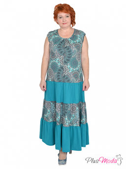 Платье Модель №1219 размеры 44-84 - Plusmoda фото 4