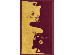 Полотенце махровое 1с105.413ж1 Инь-ян-коты(кр.дерево1) 50х30 см