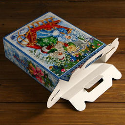 Цена за 5 шт. Подарочная коробка Праздник, 16,8 х 7 х 25 см - Simaland фото 3