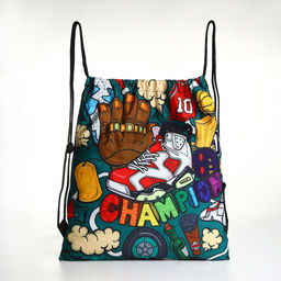 Мешок для обуви, 34*0,1*45, отд на стяжке, бирюзовый