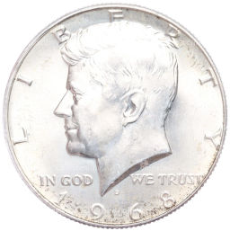 1/2 доллара (50 центов) 1968 года D США