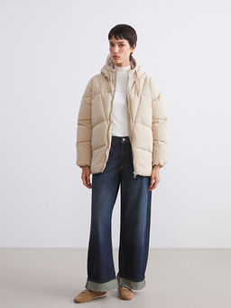 Kap??onlu Oversize Kad?n ?i?me Mont