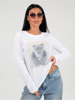 Лонгслив Шик женский белый
