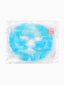 Маска для лица гидрогелевая, охлаждающая/согревающая, 22.5?19.5 см, синяя