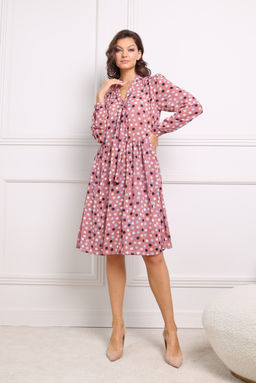 Платье из шифона на подкладке