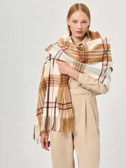 Палантин жен. шерсть+хл+акр 62х180 LG72-624-03