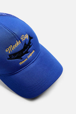 CAP WITH CONTRAST EMBROIDERY - Zara фото 6