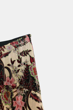 ZW COLLECTION FLORAL PRINT SKIRT - Zara фото 6