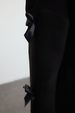 TRENDYOLMILLA Antrasit Fiyonk Detayl? Oversize/Genis Kal?p Kal?n Ici Polarl? Orme Sweatshirt TWOAW25SW00249  фото 4