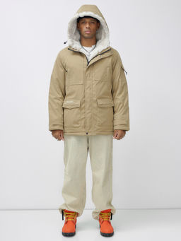 Парка мужская зимняя удлиненная с мехом хаки цвета 8751G - Mtforce фото 6