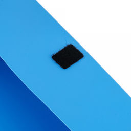 Папка-органайзер (короб) "Архивная" А4 23,4х31х5,5см, пластик, на липучке, цвет голубой (Китай)