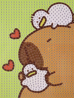 Алмазная мозаика на подрамнике Draw Me! Dreamy capybara, (20*20 см)
