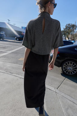 COMBINED MIDI DRESS - Zara фото 4