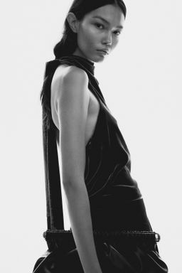 Top halter de terciopelo - H&m фото 3