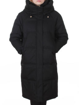 H24-620 BLACK Куртка зимняя женская (200 гр. холлофайбер)