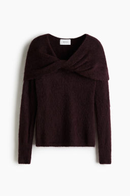 Top en mezcla de mohair con detalle girado - H&m фото 2