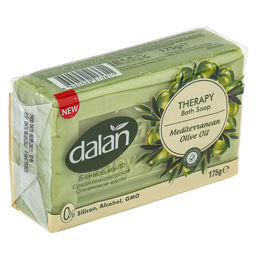 Мыло туалетное твердое Dalan Therapy 175г, банное, Средиземноморское оливковое масло (Турция)