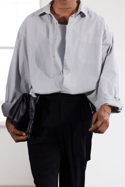 Limited Edition Tas Oversize Fit Etek Ucu Stoperli Soft Touch Gomlek TMNAW25GO00033 - Trendyolmilla фото 2