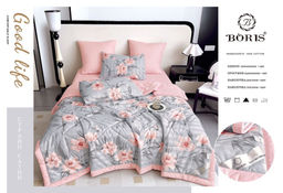 Одеяло Boris с простыней и наволочками Двухсторонний Страйп-сатин ODBORDSS012 Евро
