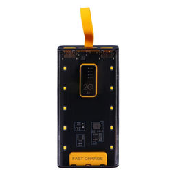 Внешний портативный аккумулятор CRR-33, 20000 мАч, 2USB, Type-C, 2 А, с дисплеем, чёрный