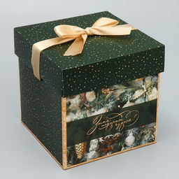 Цена за 2 шт. Коробка подарочная новогодняя складная «Зима подарит чудеса», 15×15×15 см