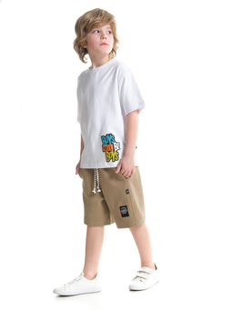 Футболка Boys 22-9010 белый - Mini maxi фото 5