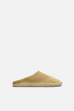 LEATHER MULE ESPADRILLES - Zara фото 9