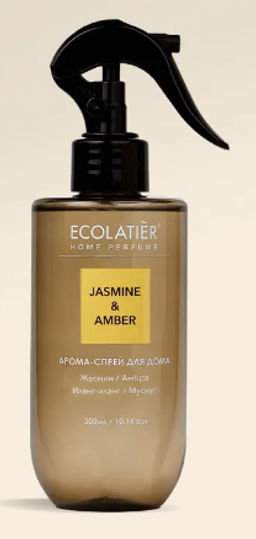 Ecolatier HOME Спрей-арома д/дома JASMINE & AMBER 300мл