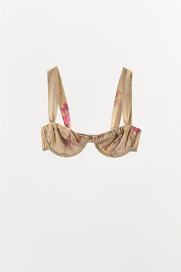 PRINTED UNDERWIRE BRA - Zara фото 3
