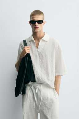 TEXTURED POLO SHIRT - Zara фото 10