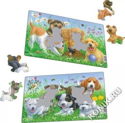 Пазл Щенята, в ассортименте (2), 8 эл. - Larsen фото 2