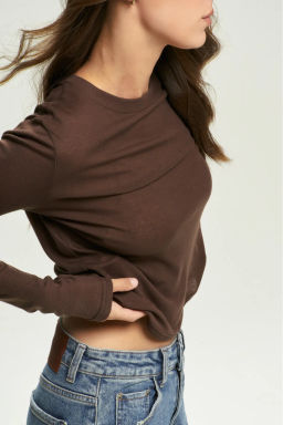 Лонгслив BASIC Brown - Erist store фото 5