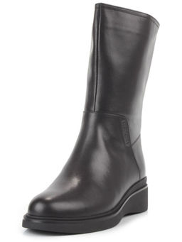 Z4213M BLACK Полусапоги зимние женские (натуральная кожа, натуральный мех)