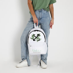 Рюкзак молодежный Nature, 29х13х44, отд на молнии, н/карман, белый - Nazamok фото 2