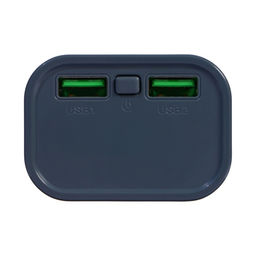 Внешний портативный аккумулятор CRR-28, 10000 мАч, 2USB, 3 А, с дисплеем, быстрая зарядка, серый - Simaland фото 4