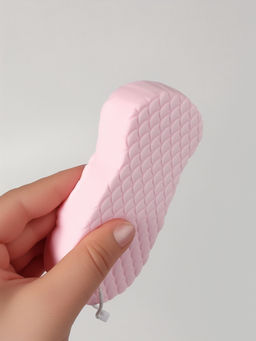 Цена за 2 шт. Губка для пилинга тела, 13×6.2×2.2 см, розовая