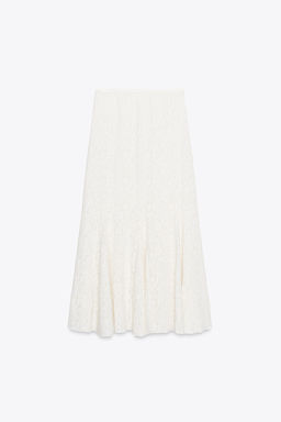 SOFT TOUCH LACE SKIRT - Zara фото 6