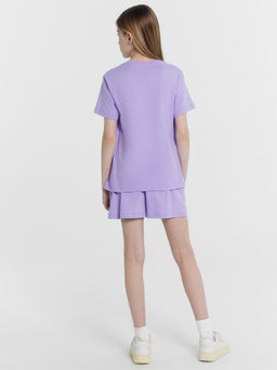 Футболка для девочек фиолетовая с печатью - Mark formelle фото 5