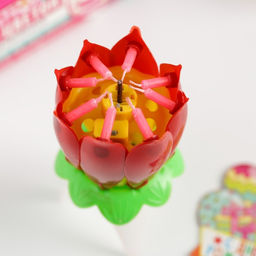 Свеча в торт музыкальная, красная - Страна карнавалия фото 2