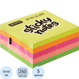 Стикеры Attache Selection миникуб 51х51, радуга 250 л  фото 2