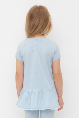 Crockid _ КР 302746/голубой,любимые ромашки к563 блузка (туника) для дев  фото 3