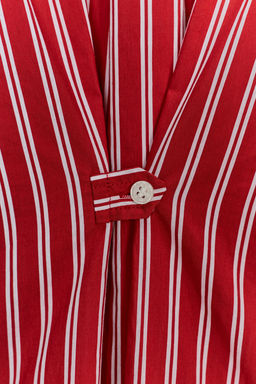 OVERSIZE STRIPED POPLIN SHIRT - Zara фото 9